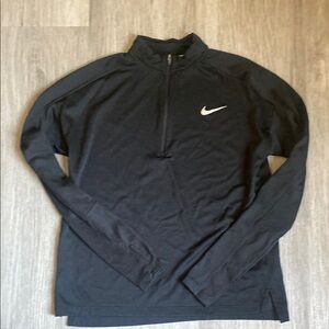 Nike Black Half-Zip Long Sleeve Top